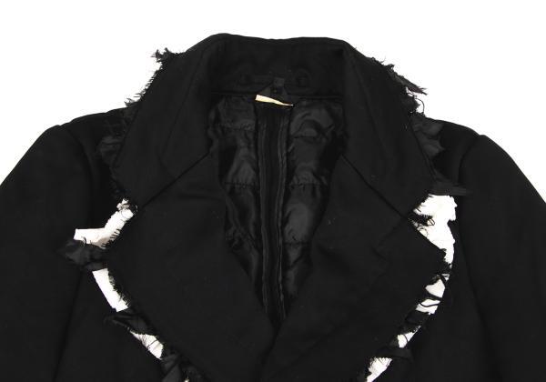 専用Comme des Garçons Ribbon Poly Jacket COMME des GARCONS Back Ribbon Gather Poly Jacket White S