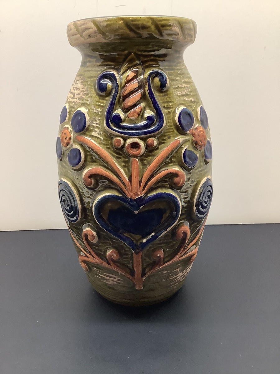 工芸品 Vintage Bay Keramik West German Vase Mid Century Bay Keramik West Germany pottery vase 68-25
