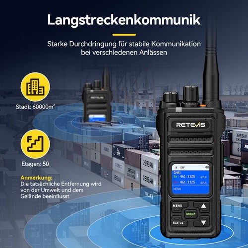 Retevis NR630S Talkie Walkie Radios Étanches 2800mAh Réduction du Bruit - Photo 5/10