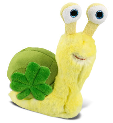 PLUSH SHAMROCK - SUPER-SOFT PLUSH - YELLOW SNAIL SMALL 5.5''