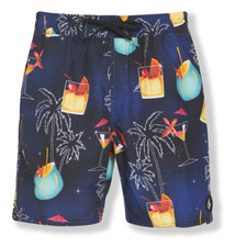 Volcom Novelty Swim Trunks - NWT Mens Size Large Blue / Multi - 44334-A9