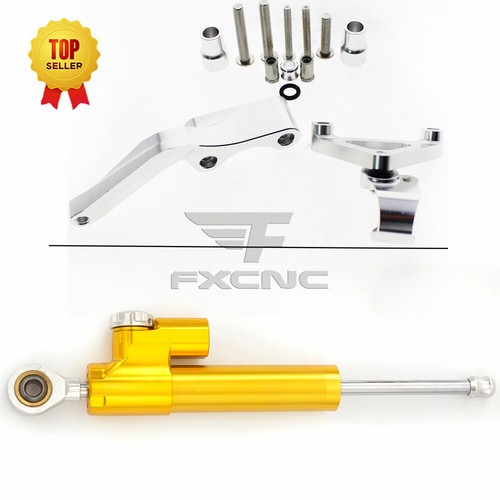 FXCNC Steering Damper Stabilizer Mounting Kit Fit Ducati 696 Motorcycle Aluminum - Picture 40 of 45