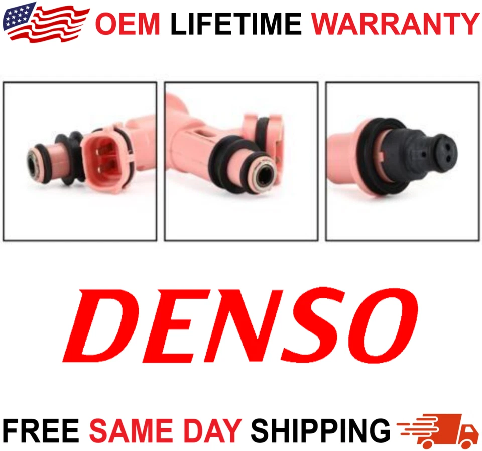Brand NEW DENSO 8pcs 4 Hole UPGRADE Fuel Injectors for 98-10 Lexus 4.0L V8 4.3L - Image 2 of 4