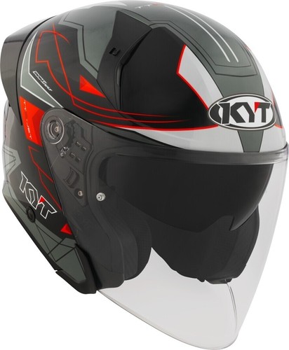 CASCO KYT TTR-JET LED BLACK/GREY /E06 - Imagen 9 de 9