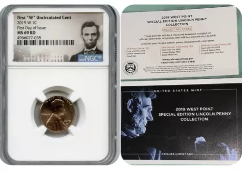 2019 W LINCOLN PENNY 1C CENT UNCIRCULATED NGC MS69 RD F.D.I W/Certificate