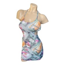 Fashion Nova Cash Money Mesh Mini Dress Women's X-Small