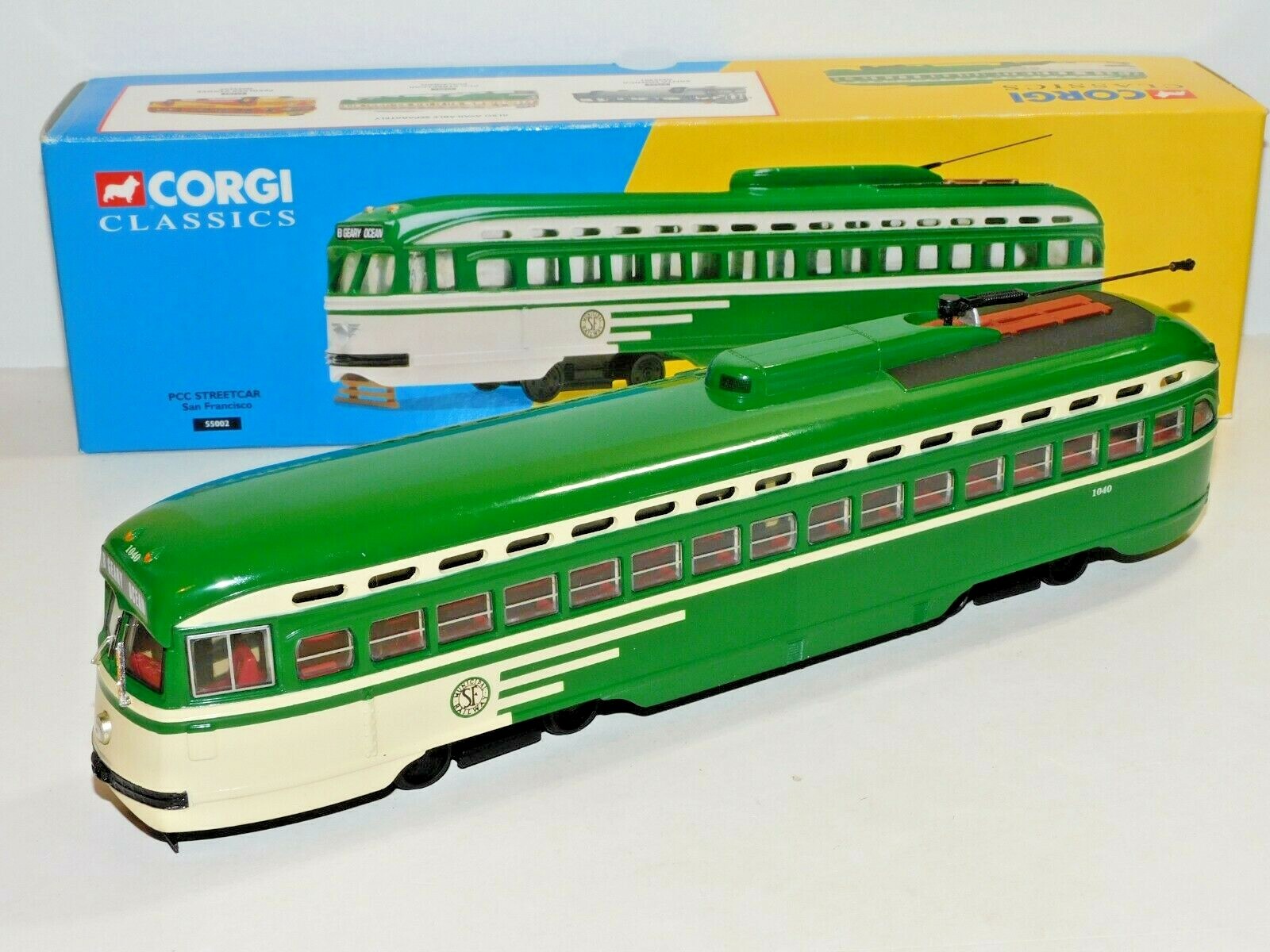 CORGI PCC STREETCAR SAN FRANCISCO B GEARY LINE OCEAN 1/50 55002