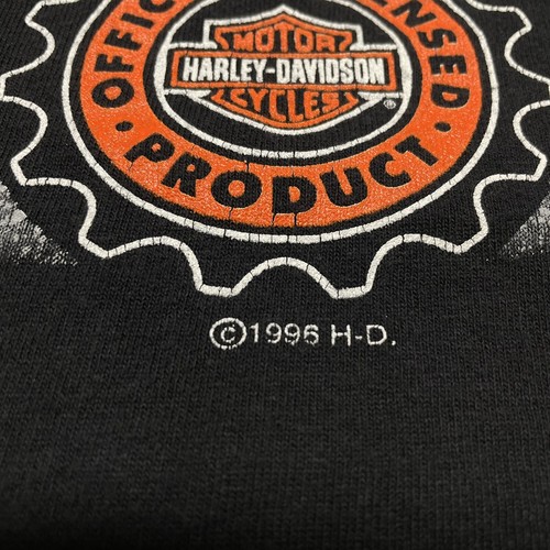 Vintage Harley Davidson XL T-shirt Eagle Motorcycle Bike Engine Flag Motor USA - Picture 6 of 9