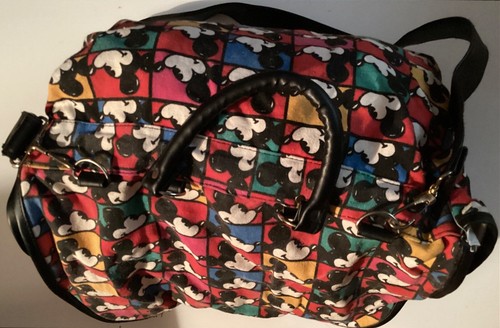 Disney Mickey & Co Honey Fashions LTD Shoulder Diaper Tote Bag USED Mouse Heads - Picture 7 of 10