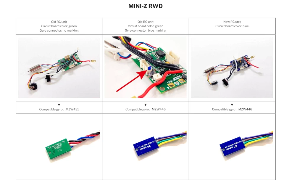 Kyosho Mini-Z Tuningteil Gyro unit set für Blaue Platine MA020 und RWD - MZW446 - Bild 2 von 4