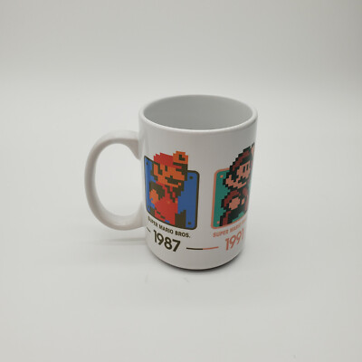 Nintendo Super Mario 1987 - 2006 Evolution 11 oz Ceramic Mug