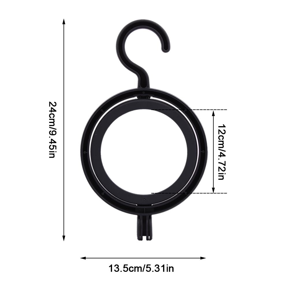 6Pcs Holder Baseball Cap Wig Stand Clothes Ties Closet Hanging Display