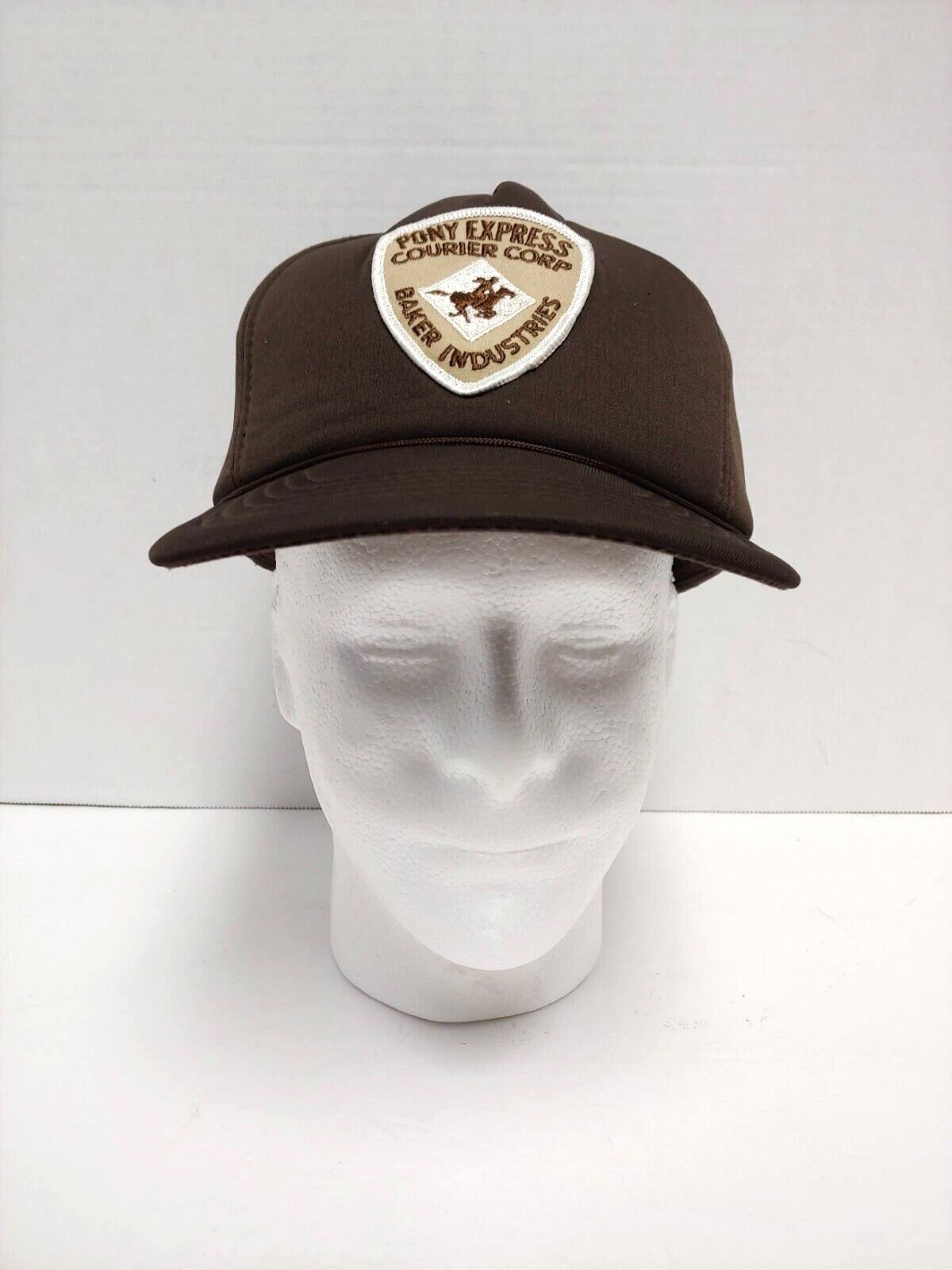 Cappello Berretto Vintage Regolabile Snapback Stile Camionista "Pony Express Courier Corp."
