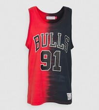 Canotta Maglia NBA Chicago Bulls 91 Rodman Mitchell & Ness