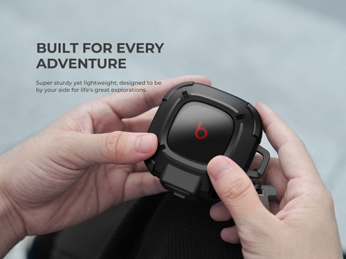 Custodia Dexnor per Beats Fit Pro 2021 Cover Ammortizzante con Moschettone Portachiavi - Foto 17 di 60