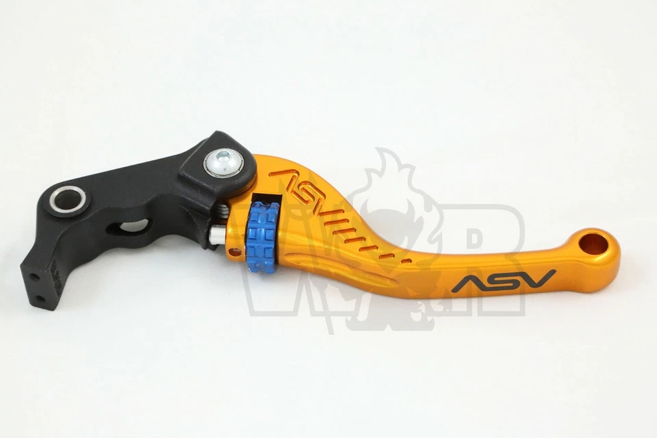 Juego de palancas cortas doradas Kawasaki Z1000 2007-16 Ninja 1000 2010-16 ASV F3 Foto 3 de 4