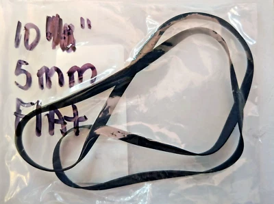 ROBTHEBELTGUY One 10 Inch (254mm x 5mm x .6mm) Flat Rubber Turntable Replacement Belt