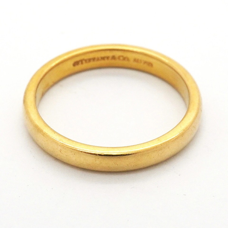 Tiffany & Co. Wedding Ring, 18K Yellow Gold, Size 12, Women's 6.5 ...