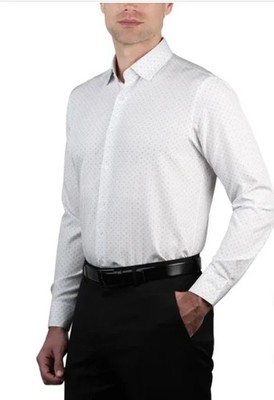 nautica white dress shirt Men's Slim-Fit Supershirt it offers a crisp appearance with minimal maintenance Nautica - Brandclub - Nautica