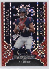 2023 Panini Rookies & Stars Crusade Red Plaid Prizm CJ Stroud #CR-12 0r4