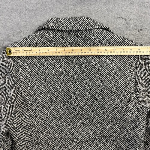Vintage Larry Levine Coat Womens Small Black and Beige Wool Blend Sport Preppy - Picture 13 of 17