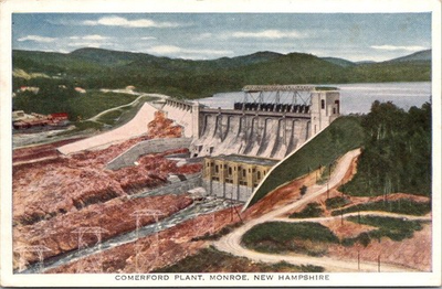 #ad Postcard NH New Hampshire Monroe Comerford Plant Power Co. $9.00