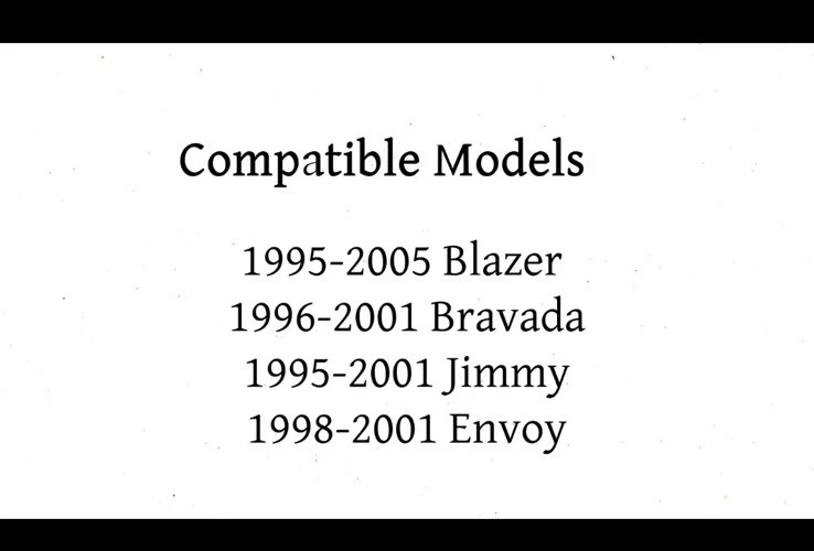 Se adapta a Blazer Bravada Jimmy Envoy Driver lado izquierdo ventilación trasera ventana vidrio Foto 3 de 3