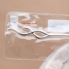 925 Sterling Silver Chinese Style Hairpin Traditional Oriental Hair Accessory