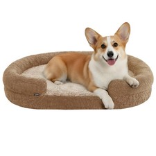 Medium Dog Bed 35 in for Medium Large Dogs, Orthopedic Washable Memory Foam ...