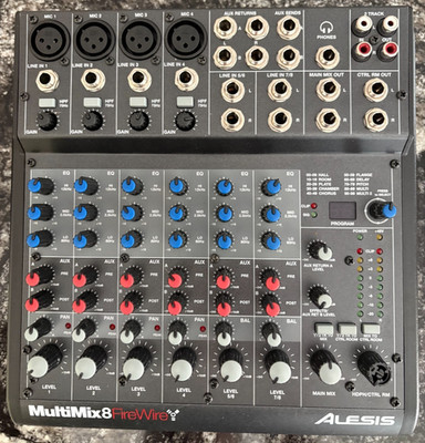ALESIS MultiMix8 FireWire 8 track mixer