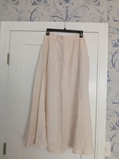 Linen Handmade Studio Light Beige Linen Maxi Skirt Shay