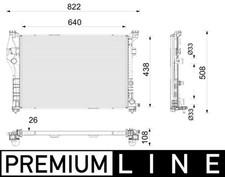MAHLE Motorkühler Wasserkühler PREMIUM LINE CR 2786 000P für MERCEDES GLA KLASSE MAHLE Motorkühler Wasserkühler PREMIUM LINE CR 2786 000P für MERCEDES GLA KLASSE