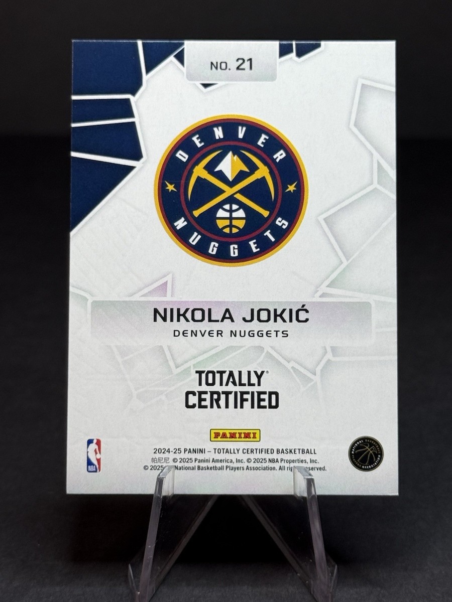 その他 15 Totally Certified Nikola Jokic RC /25 2024-25 Totally Certified - Nikola Jokic - Rock the Rim Insert #21