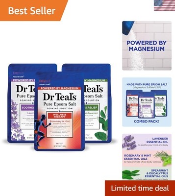 Pure Epsom Salt Wellness Trio Bundle 3 Pack