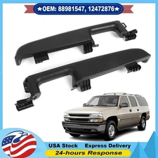 Front Dark Black Pair Door Armrest Handle For Cadillac Chevrolet GMC Models NEW