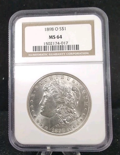 1898 O S$1 Morgan Silver Dollar NGC MS 64  #7236