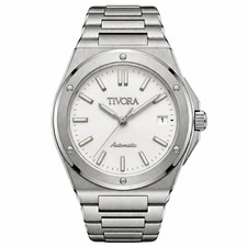 TÍVORÁ Vertex Argent Steel Frost Dial Automatic Watch