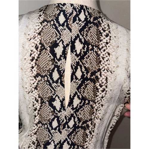 Robe portefeuille imprimée peau de serpent Joie Bethwyn taille XS - Photo 7 sur 10