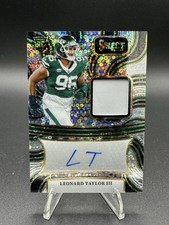 2024 Select LEONARD TAYLOR III #RSM-LTR RC Rookie Patch AUTO Silver Disco #/35