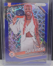 2025 Panini Prizm WNBA Blue Velocity Prizm Saniya Rivers Rookie #150 Sun