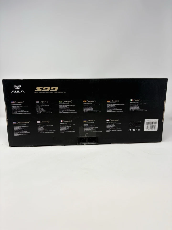 AULA S99 PRO-- KEYS KEYBOARD TRI-MODE BLUETOOTH 2.4GHZ USB-C Gaming RGB Open Box - Image 2 of 4