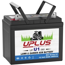 UPLUS U1 Riding Lawn Mower Battery, 12V 360CC...