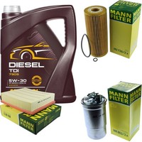 Mann Inspektionspaket 5L Mannol Diesel TDI 5W-30 FüR VW Passat Variant 1.9