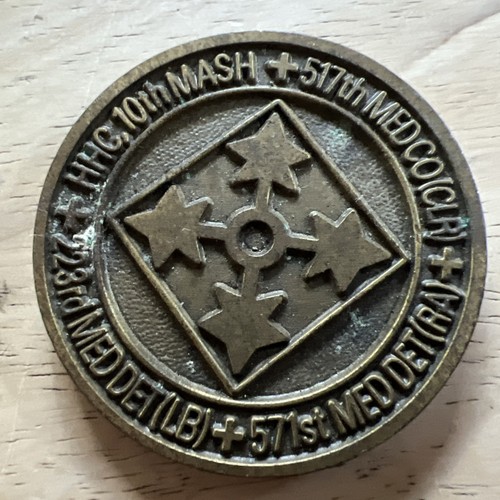Vintage 10th Mash Battalion Fort Carson Colorado Military challenge coin RARE - Picture 5 of 12