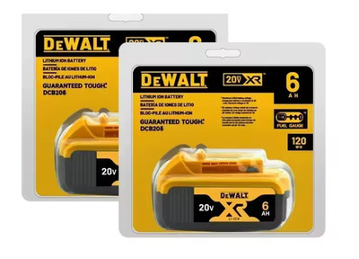 DeWalt DCB206 20V Max XR 6.0Ah Lithium Ion Batteries Li-ion new 2pc