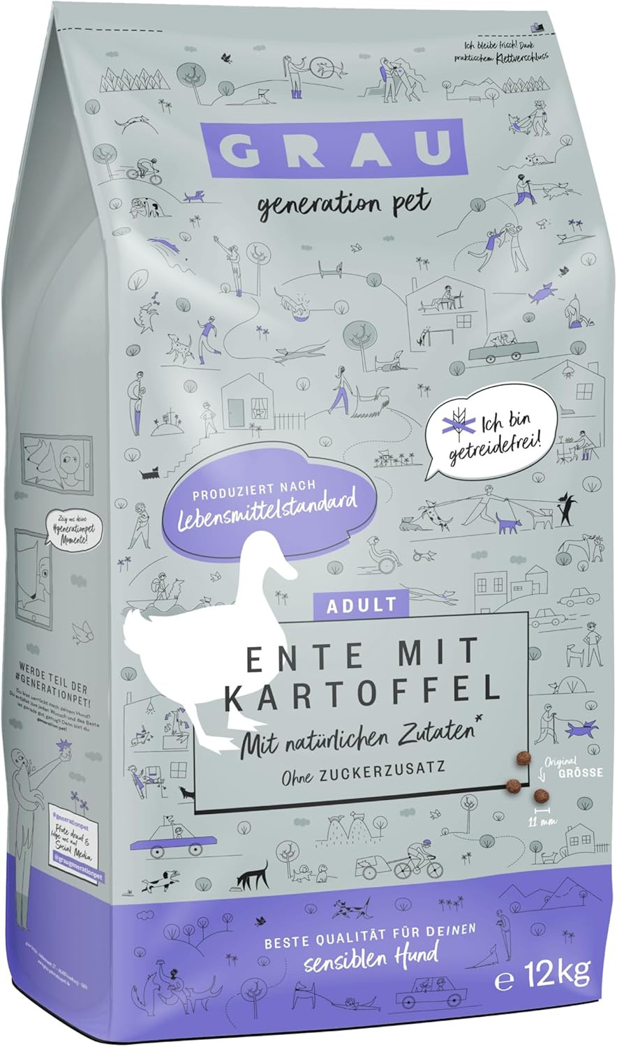 Migliori Crocchette Anatra e Patate 12kg | Dieta Esclusione Cane
