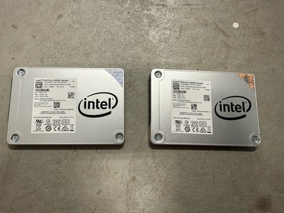 Lot of 2 Intel Pro 5400s 512GB 2.5'' SATA III SSDs - 1TB Total - Tested Working