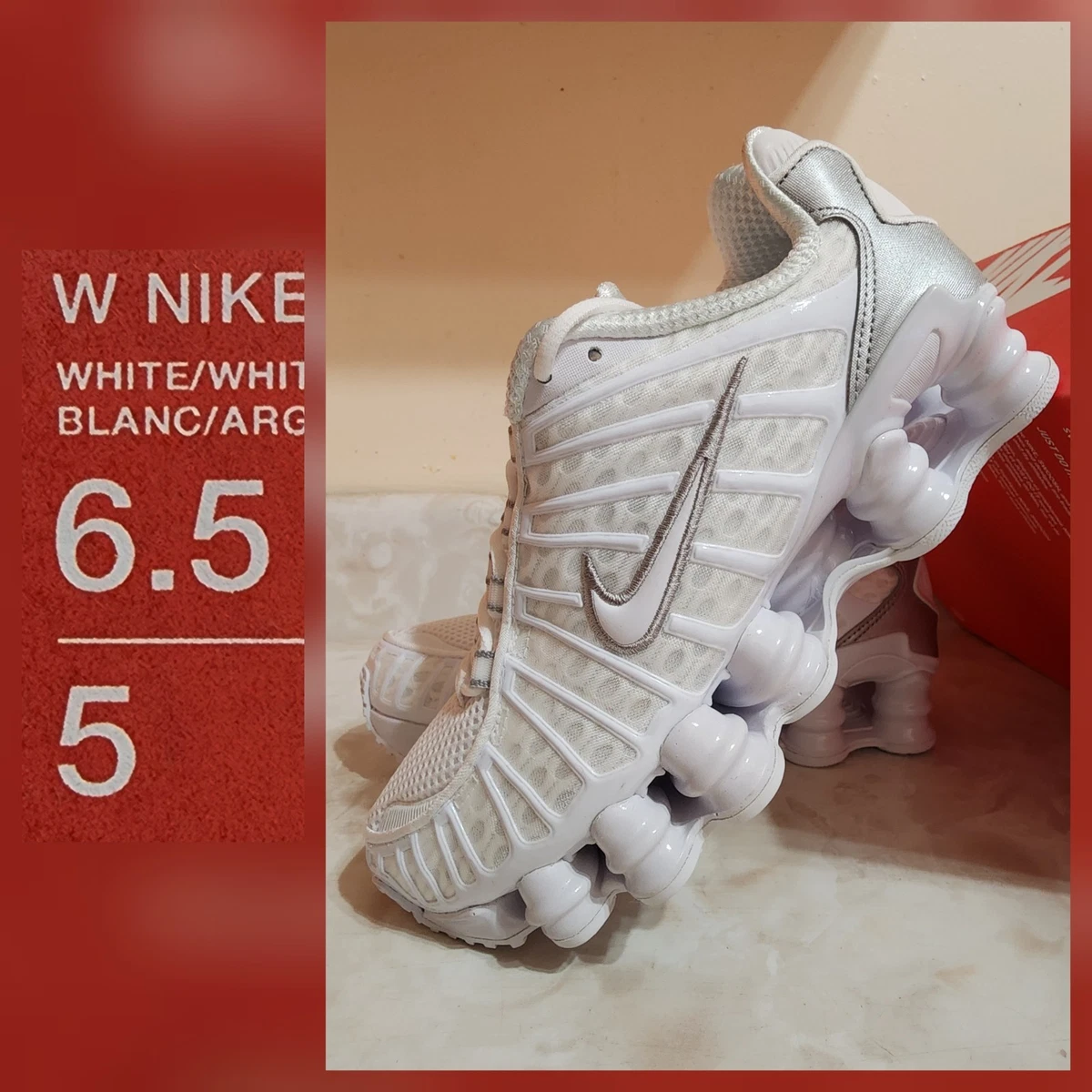 Nike Shox TL 2019 White Silver W for sale | eBay