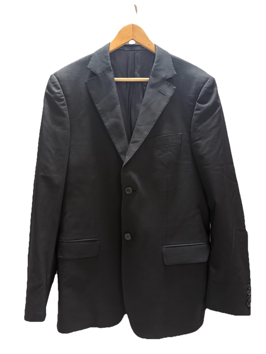 Zegna Suit Jacket City Natural Comfort Black Size 48 Regular Model