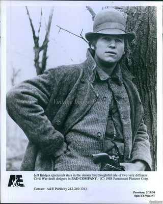 1994 Bad Company Jeff Bridges Draft Dodgers Paramount Actor Vintage Photo 8x10
